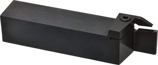 Kennametal - External Thread, 0.87" Max Depth of Cut, 5mm Min Groove Width, 6" OAL, Right Hand Indexable Grooving Cutoff Toolholder - 1-1/4" Shank Height x 1-1/4" Shank Width, A4..05.. Insert Style, A4SM Toolholder Style, Series A4 - Apex Tool & Supply