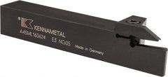Kennametal - External Thread, 0.94" Max Depth of Cut, 6mm Min Groove Width, 6" OAL, Left Hand Indexable Grooving Cutoff Toolholder - 1" Shank Height x 1" Shank Width, A4..06.. Insert Style, A4SM Toolholder Style, Series A4 - Apex Tool & Supply