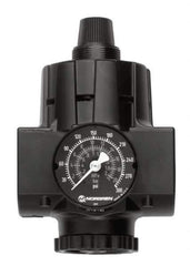 Norgren - 1-1/4 NPT Port, 700 CFM, Zinc Hi-Flow Regulator - 10 to 125 psi Range, 300 Max psi Supply Pressure, 1/2" Gauge Port Thread, 2.91" Wide x 5.37" High - Apex Tool & Supply