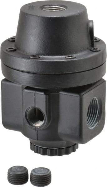 Norgren - 1 NPT Port, 300 CFM, Zinc/Aluminum Air Pilot Operated Regulator - 10 to 400 psi Range, 400 Max psi Supply Pressure, 4.16" Wide x 5.97" High - Apex Tool & Supply