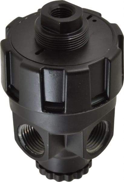 Norgren - 1/2 NPT Port, 220 CFM, Zinc Hi-Flow Pilot Operated Regulator - 10 to 300 psi Range, 300 Max psi Supply Pressure, 1/2" Gauge Port Thread, 2.7" Wide x 4.4" High - Apex Tool & Supply