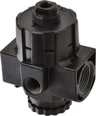 Norgren - 1 NPT Port, Zinc Hi-Flow Pilot Operated Regulator - 10 to 300 psi Range, 300 Max psi Supply Pressure, 1/2" Gauge Port Thread, 2.7" Wide x 5.2" High - Apex Tool & Supply