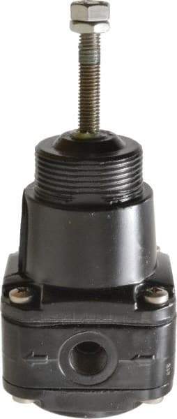 Norgren - 1/4 NPT Port, 17 CFM, Aluminum Instrumentation Regulator - 0.6 to 30 psi Range, 290 Max psi Supply Pressure, 1/4" Gauge Port Thread, 2.48" Wide x 5.71" High - Apex Tool & Supply