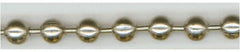 Made in USA - Number 13 Trade Size Brass Ball Chain - 1/4 Inch Ball Diameter, 36 Lbs. Tensile Strength, 100 Ft. Long , 36 Balls per Foot - Apex Tool & Supply