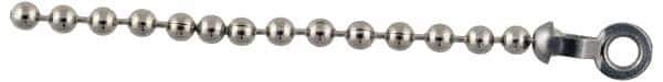 Made in USA - 13/32 Inch Long Stainless Steel End Coupling - For Trade Size Number 6 Ball Chains - Apex Tool & Supply