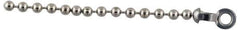 Made in USA - 13/32 Inch Long Stainless Steel End Coupling - For Trade Size Number 6 Ball Chains - Apex Tool & Supply