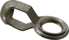 Made in USA - 13/32 Inch Long Nickel Plated Brass End Coupling - For Trade Size Number 6 Ball Chains - Apex Tool & Supply