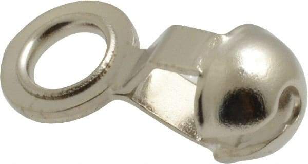 Made in USA - 11/16 Inch Long Nickel Plated Brass End Coupling - For Trade Size Number 13 Ball Chains - Apex Tool & Supply