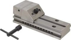 Starrett - 3" Jaw Width, 4" Jaw Opening Capacity, 1-1/4" Jaw Height, Toolmaker's Vise - Flat Jaw, 0.005mm Parallelism, 0.0051mm Squareness, 7-1/2" OAL x 2-1/2" OAH - Apex Tool & Supply
