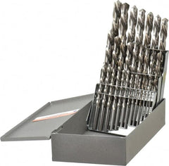 Triumph Twist Drill - 1/16 to 1/2", 118° Point, Bright Finish, High Speed Steel Jobber Length Drill Bit Set - Apex Tool & Supply