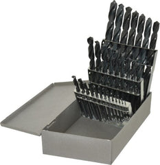 Triumph Twist Drill - 1/16 to 1/2", 118° Point, Oxide Finish, High Speed Steel Jobber Length Drill Bit Set - Apex Tool & Supply