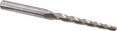 Accupro - 1.5° Taper Angle per Side, 1/8" Small End Diam, 1-1/2" LOC, Solid Carbide 3 Flute Tapered Ball End Mill - 3" OAL, 1/4" Shank Diam - Apex Tool & Supply