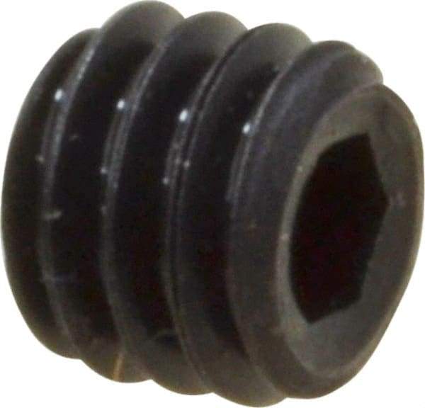 Value Collection - #6-40 UNF, 1/8" OAL, Cup Point Set Screw - Grade 8 Alloy Steel, 1/16" Key - Apex Tool & Supply