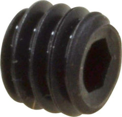 Value Collection - #6-40 UNF, 1/8" OAL, Cup Point Set Screw - Grade 8 Alloy Steel, 1/16" Key - Apex Tool & Supply