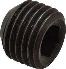 Value Collection - 3/8-24 UNF, 5/16" OAL, Cup Point Set Screw - Grade 8 Alloy Steel, 3/16" Key - Apex Tool & Supply