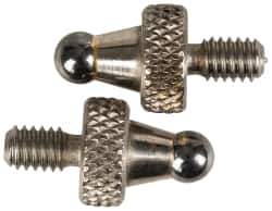 NES - #4-48, 1/8" Ball Diam, Carbide Ball Contact Point - 1/4" Contact Point Length - Apex Tool & Supply