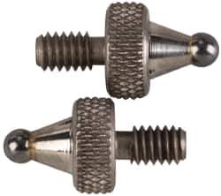 NES - #4-48, 3/32" Ball Diam, Carbide Ball Contact Point - 1/4" Contact Point Length - Apex Tool & Supply
