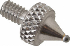 NES - #4-48, 3/64" Ball Diam, Carbide Ball Contact Point - 1/4" Contact Point Length - Apex Tool & Supply