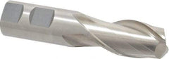 Interstate - 1", 2" LOC, 1" Shank Diam, 4-1/2" OAL, 2 Flute, High Speed Steel Square End Mill - Single End, Uncoated, Spiral Flute, 30° Helix, Centercutting, Right Hand Cut, Right Hand Flute - Apex Tool & Supply