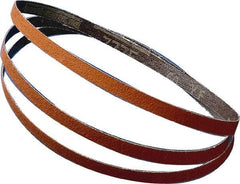 3M - 3" Wide x 132" OAL, 50 Grit, Aluminum Oxide Abrasive Belt - Aluminum Oxide, Coarse, Coated, X Weighted Cloth Backing, Series 341D - Apex Tool & Supply