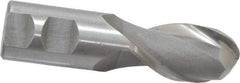 Interstate - 1-1/4" Diam, 2-1/2" LOC, 2 Flute High Speed Steel Ball End Mill - Uncoated, Single End, 5" OAL, 1-1/4" Shank Diam, Spiral Flute - Apex Tool & Supply