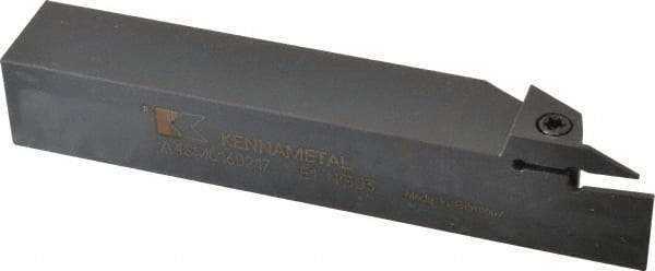 Kennametal - External Thread, 0.067" Max Depth of Cut, 0.079" Min Groove Width, 6" OAL, Left Hand Indexable Grooving Cutoff Toolholder - 1" Shank Height x 1" Shank Width, A4..02.. Insert Style, A4SM Toolholder Style, Series A4 - Apex Tool & Supply