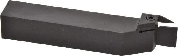 Kennametal - External Thread, 0.67" Max Depth of Cut, 0.079" Min Groove Width, 6" OAL, Right Hand Indexable Grooving Cutoff Toolholder - 1" Shank Height x 1" Shank Width, A4..02.. Insert Style, A4SM Toolholder Style, Series A4 - Apex Tool & Supply