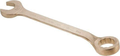 Ampco - 2-3/8" 12 Point Offset Combination Wrench - 15° Offset Angle, 22-3/4" OAL, Aluminum Bronze, Plain Finish - Apex Tool & Supply