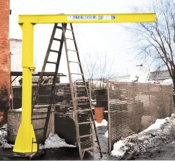 Value Collection - 1,000 Lb Load Capacity, Steel Jib Crane - Pillar Base Jib - Apex Tool & Supply