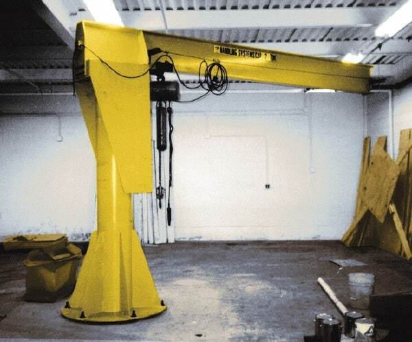 Value Collection - 2,000 Lb Load Capacity, Steel Jib Crane - Pillar Base Jib - Apex Tool & Supply