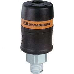 Dynabrade - Male NPT Pneumatic Hose Coupler - 1/4" Body Diam - Apex Tool & Supply