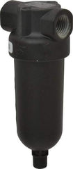 Norgren - 1/4" Port, 4-1/4" High x 1.63" Wide Miniature Filter with Metal Bowl, Automatic Drain - 24 SCFM, 250 Max psi, 150°F Max Temp, 1 oz Bowl Capacity - Apex Tool & Supply
