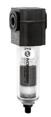 Norgren - 3/8" Port, 6.62" High x 1.97" Wide General Purpose Filter Comp with Zinc Bowl, Manual Drain - Apex Tool & Supply