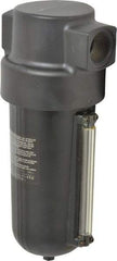 Norgren - 1" Port, 11.88" High x 4-3/4" Wide Heavy Duty Filter with Metal Bowl, Automatic Drain - 425 SCFM, 250 Max psi, 150°F Max Temp, Sight Glass Included, 32 oz Bowl Capacity - Apex Tool & Supply
