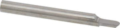 Accupro - 5/32" Shank Diam, 1-1/2" OAL, 5/32" Cut Diam, Ball Engraving Cutter - 3/16" LOC, 1 Flute, Right Hand Cut, Micrograin Solid Carbide, Uncoated - Apex Tool & Supply