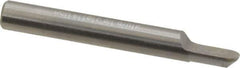 Accupro - 1/4" Shank Diam, 2" OAL, 1/4" Cut Diam, Ball Engraving Cutter - 3/8" LOC, 1 Flute, Right Hand Cut, Micrograin Solid Carbide, Uncoated - Apex Tool & Supply