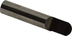 Accupro - 3/8" Shank Diam, 2" OAL, 3/8" Cut Diam, Ball Engraving Cutter - 1/2" LOC, 1 Flute, Right Hand Cut, Micrograin Solid Carbide, Uncoated - Apex Tool & Supply