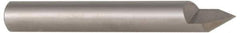Accupro - 60° Incl Angle, 5/16" Shank Diam, 2" OAL, 5/16" Cut Diam, Conical Engraving Cutter - 3/8" LOC, 1 Flute, Right Hand Cut, Micrograin Solid Carbide, Uncoated - Apex Tool & Supply