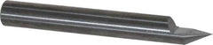 Accupro - 60° Incl Angle, 3/16" Shank Diam, 1-1/2" OAL, 3/16" Cut Diam, Conical Engraving Cutter - 1/4" LOC, 1 Flute, Right Hand Cut, Micrograin Solid Carbide, Uncoated - Apex Tool & Supply