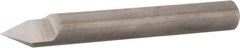 Accupro - 60° Incl Angle, 1/4" Shank Diam, 2" OAL, 1/4" Cut Diam, Conical Engraving Cutter - 3/8" LOC, 1 Flute, Right Hand Cut, Micrograin Solid Carbide, Uncoated - Apex Tool & Supply