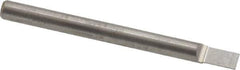 Accupro - 1/8" Shank Diam, 1-1/2" OAL, 1/8" Cut Diam, Square Engraving Cutter - 3/16" LOC, 1/8" Tip Diam, 1 Flute, Right Hand Cut, Micrograin Solid Carbide, Uncoated - Apex Tool & Supply