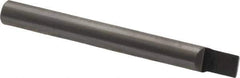Accupro - 5/32" Shank Diam, 1-1/2" OAL, 5/32" Cut Diam, Square Engraving Cutter - 3/16" LOC, 0.1563" Tip Diam, 1 Flute, Right Hand Cut, Micrograin Solid Carbide, Uncoated - Apex Tool & Supply