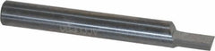Accupro - 3/16" Shank Diam, 1-1/2" OAL, 3/16" Cut Diam, Square Engraving Cutter - 1/4" LOC, 0.188" Tip Diam, 1 Flute, Right Hand Cut, Micrograin Solid Carbide, Uncoated - Apex Tool & Supply