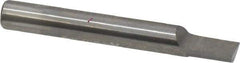 Accupro - 1/4" Shank Diam, 2" OAL, 1/4" Cut Diam, Square Engraving Cutter - 3/8" LOC, 1/4" Tip Diam, 1 Flute, Right Hand Cut, Micrograin Solid Carbide, Uncoated - Apex Tool & Supply