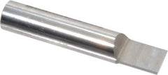 Accupro - 3/8" Shank Diam, 2" OAL, 3/8" Cut Diam, Square Engraving Cutter - 1/2" LOC, 3/8" Tip Diam, 1 Flute, Right Hand Cut, Micrograin Solid Carbide, Uncoated - Apex Tool & Supply