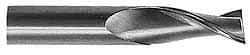 Hertel - 3/8", 7/8" LOC, 3/8" Shank Diam, 2-1/2" OAL, 2 Flute, Solid Carbide Square End Mill - Single End, TiN Finish, 30° Helix, Centercutting, Right Hand Cut - Apex Tool & Supply