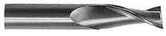 Hertel - 3/8", 7/8" LOC, 3/8" Shank Diam, 2-1/2" OAL, 2 Flute, Solid Carbide Square End Mill - Single End, TiN Finish, 30° Helix, Centercutting, Right Hand Cut - Apex Tool & Supply