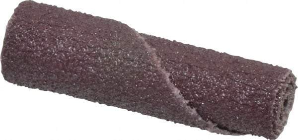 Standard Abrasives - 3/4" Max Roll Diam x 1-1/2" OAL, 60 Grit Aluminum Oxide Straight Cartridge Roll - 1/4" Pilot Hole Diam, Medium Grade - Apex Tool & Supply