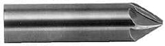 Made in USA - 1/2" Shank Diam, 9 Flute 60° Solid Carbide Countersink - Apex Tool & Supply