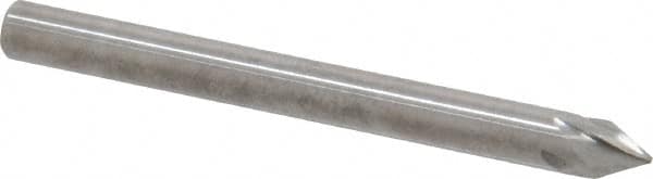 Made in USA - 3/16" Shank Diam, 5 Flute 60° Solid Carbide Countersink - Apex Tool & Supply